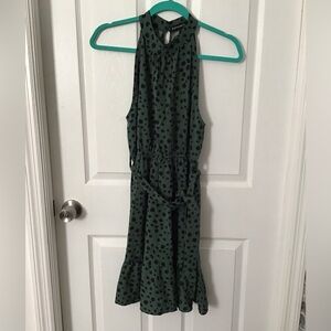 NWOT!  Green Polka Dot Sleeveless Dress